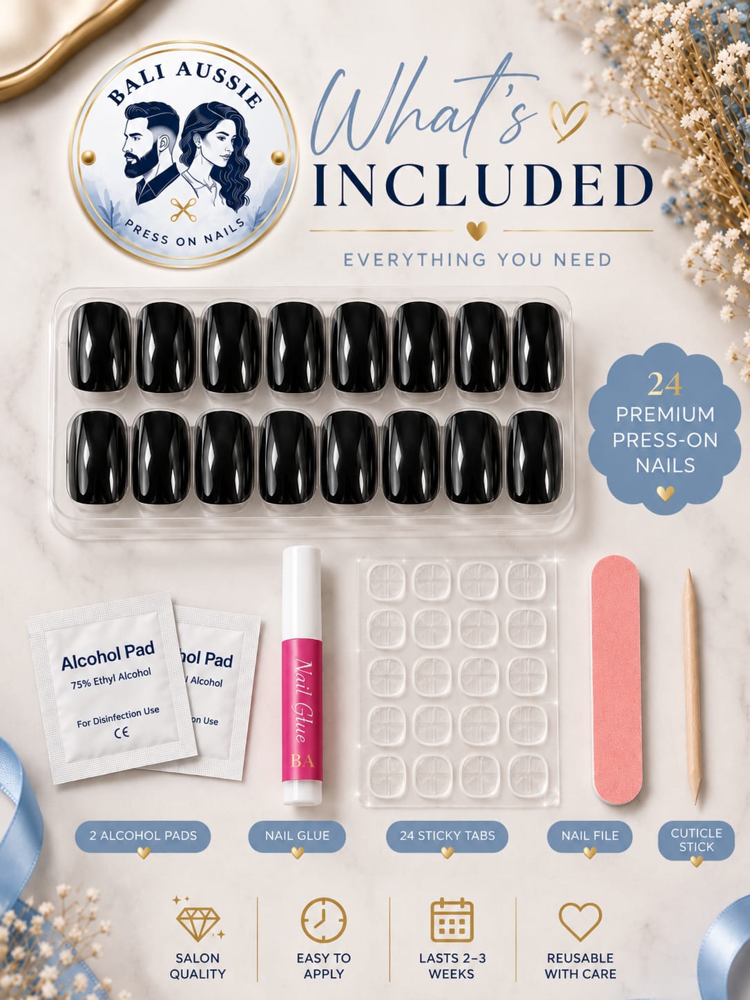 Midnight Gloss – Short Square