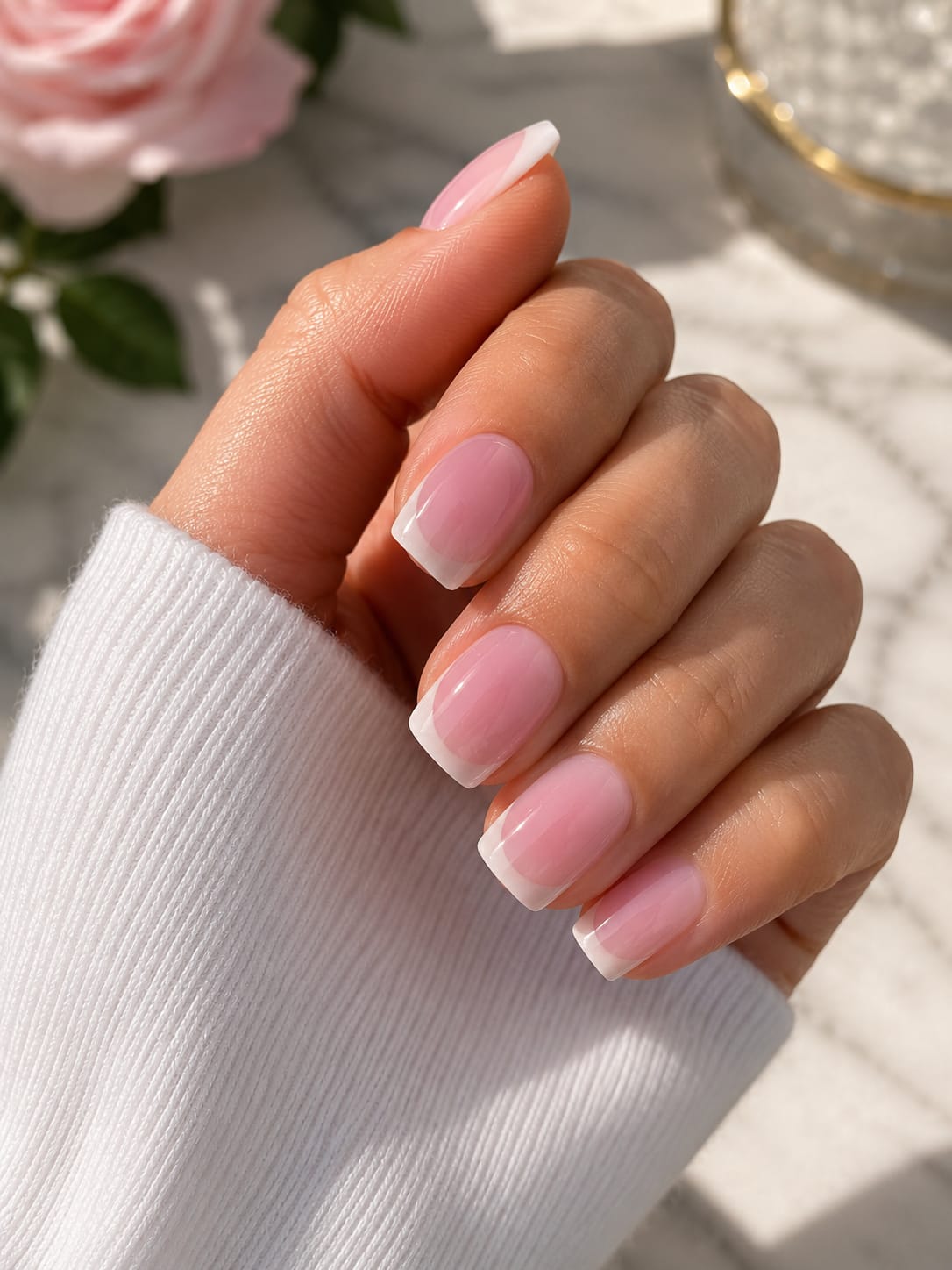 Pink Petals - Short Square