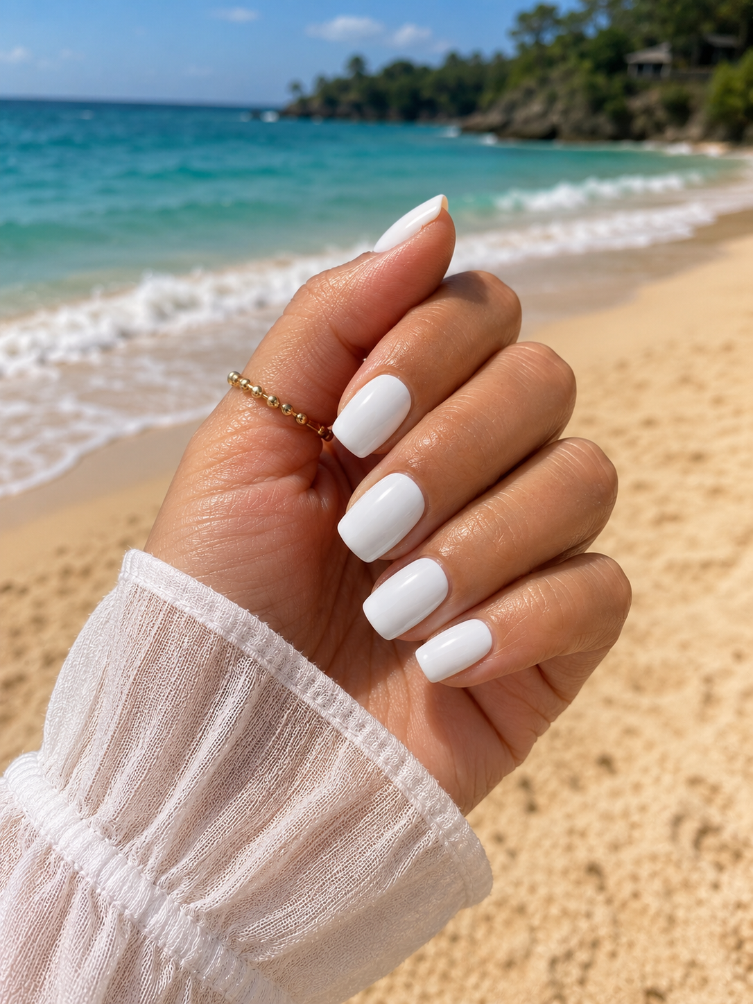 Pure Ivory – Short Square